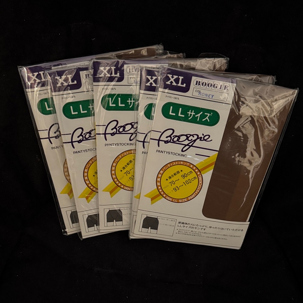 6 pairs LL Size Honey Pantystockings Brand New